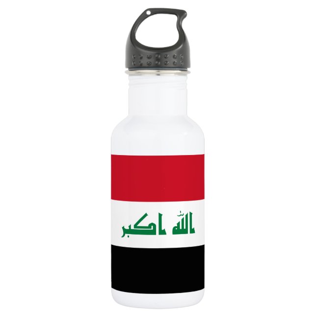 Iraq Flag 532 Ml Water Bottle (Front)