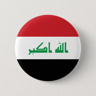 Iraq Flag 6 Cm Round Badge