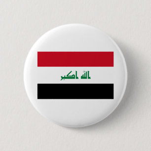 Iraq Flag 6 Cm Round Badge