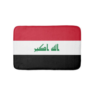 Iraq flag bath mat