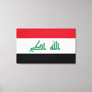 Iraq flag canvas print