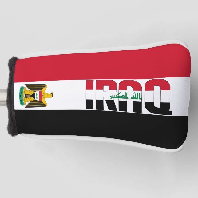 Iraq Flag Gorgeous Patriotic Golf Head Cover (Front)