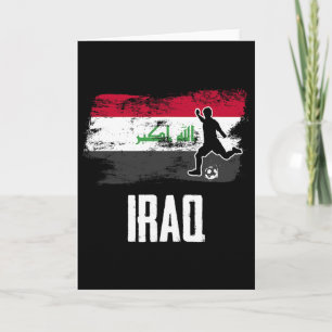Iraq Flag Jersey Iraqi Soccer Team Iraqi Card