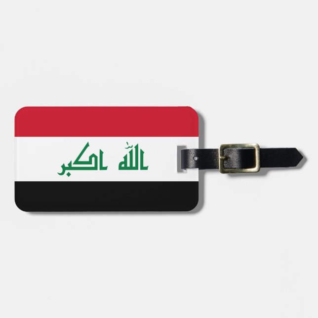 Iraq Flag Luggage Tag (Front Horizontal)