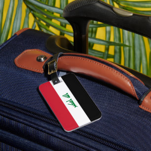 Iraq flag luggage tag
