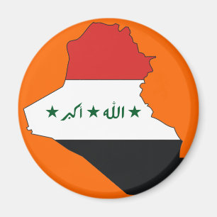 Iraq flag map magnet