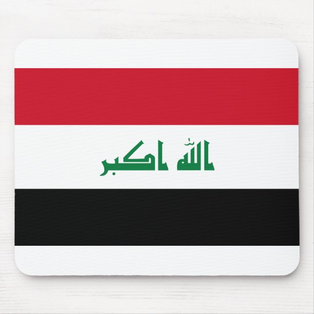 Iraq Flag Mouse Mat (Front)