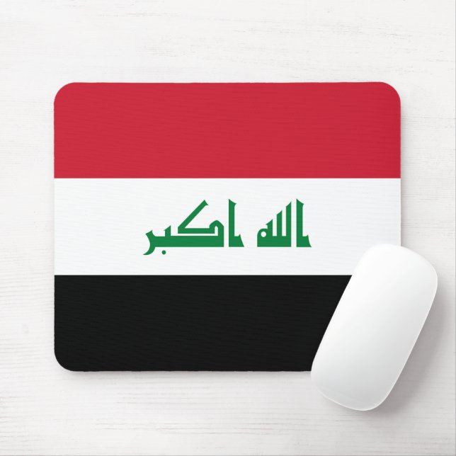 Iraq flag mouse mat (With Mouse)