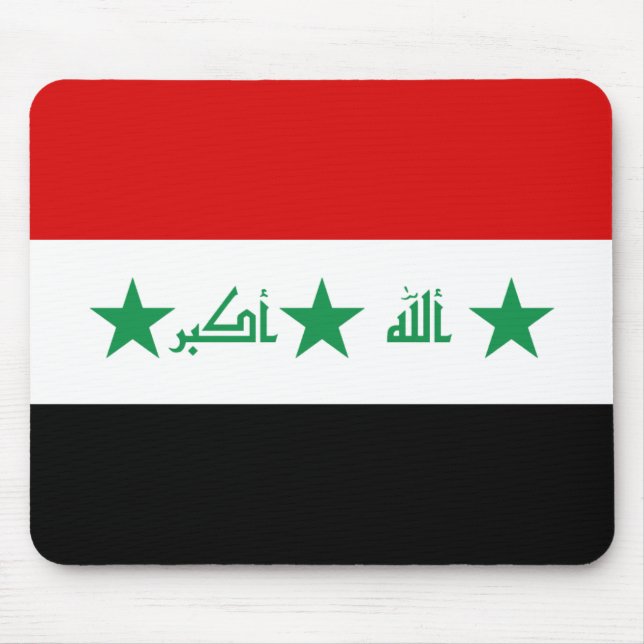 Iraq Flag Mousepad (Front)