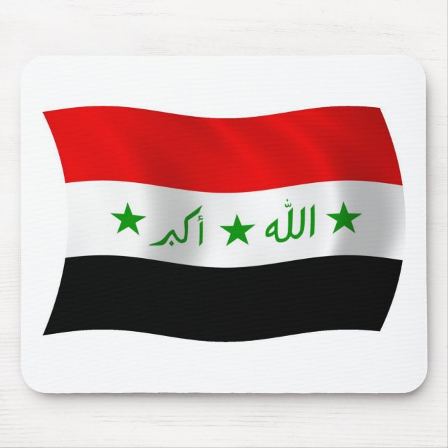 Iraq Flag Mousepad (Front)