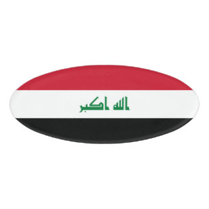 Iraq flag name tag
