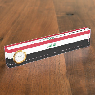 Iraq flag nameplate