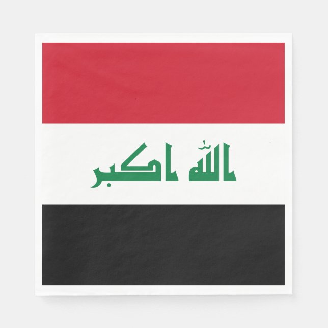 Iraq Flag Napkin (Front)