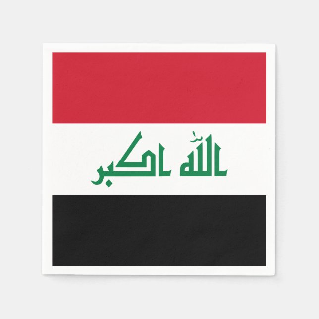 Iraq Flag Napkin (Front)