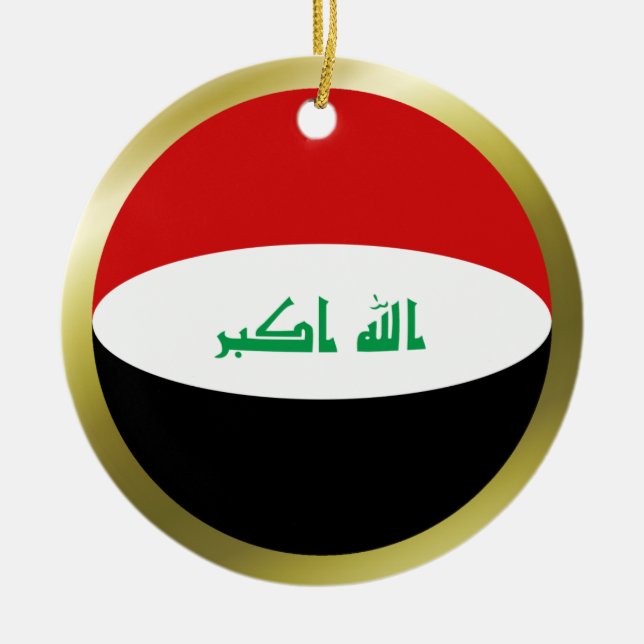 Iraq Flag Ornament (Front)