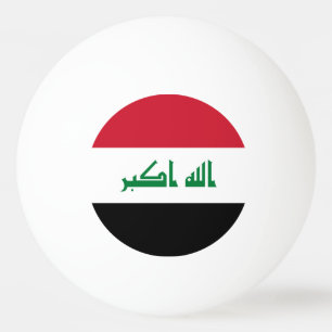 Iraq flag ping pong ball