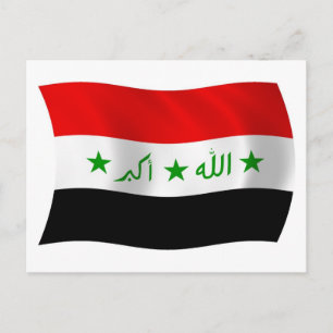 Iraq Flag Postcard