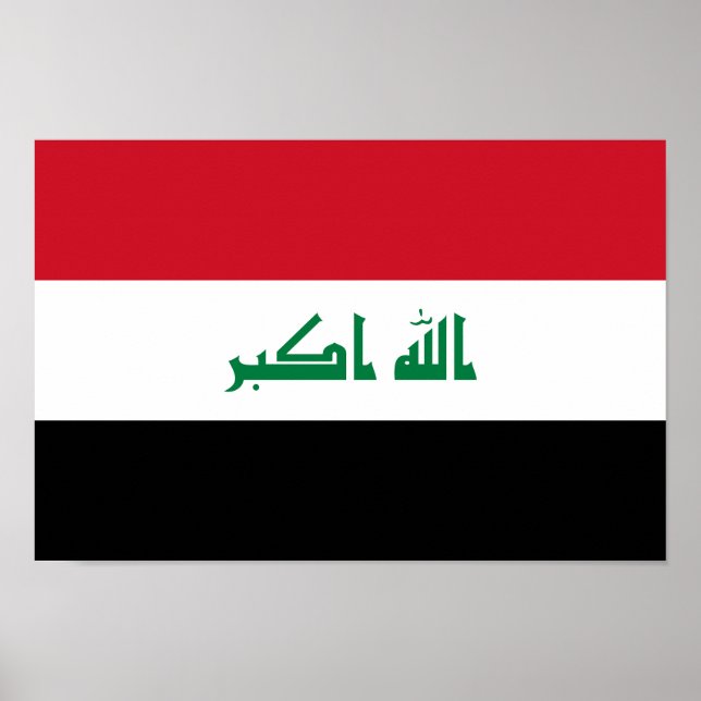 Iraq Flag Poster (Front)
