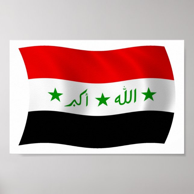 Iraq Flag Poster Print (Front)