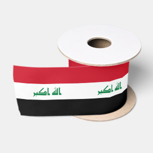 Iraq Flag Satin Ribbon