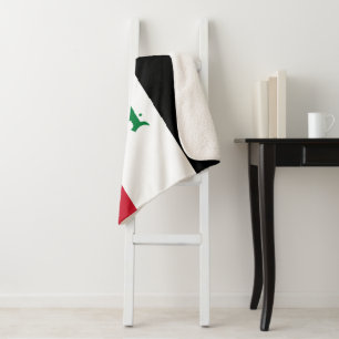 Iraq flag sherpa blanket