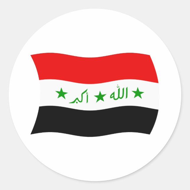 Iraq Flag Sticker (Front)