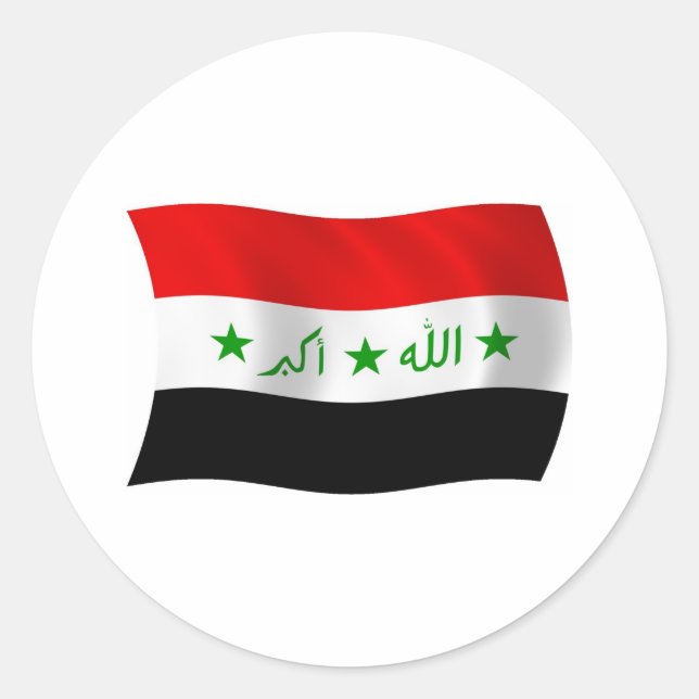 Iraq Flag Sticker (Front)