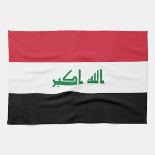 Iraq flag tea towel