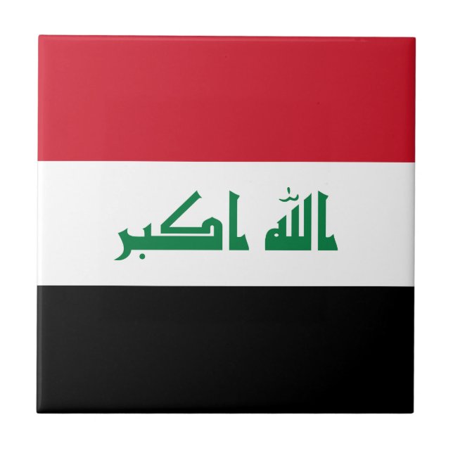 Iraq Flag Tile (Front)