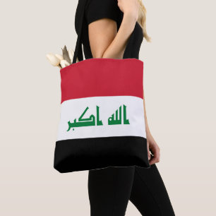 Iraq flag tote bag