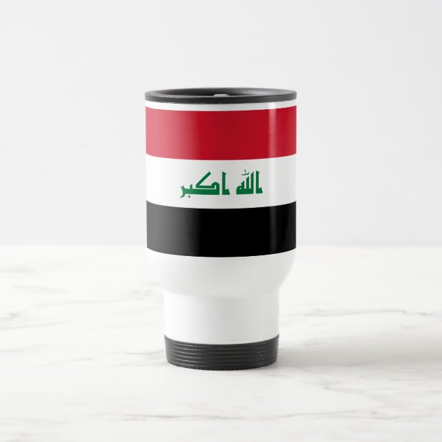Iraq Flag Travel Mug (Center)
