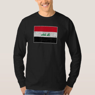 Iraq Flag With Vintage Iraqi National Colours T-Shirt