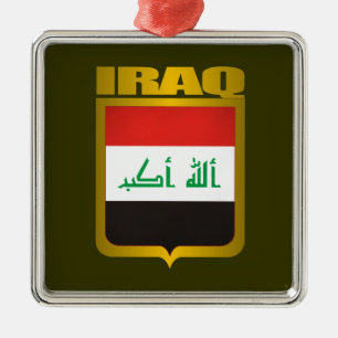 "Iraq Gold" Metal Tree Decoration