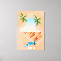 Iraq Illustrated travel poster print.