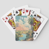 Iraq Illustration Travel Art Vintage