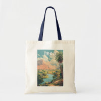 Iraq Illustration Travel Art Vintage