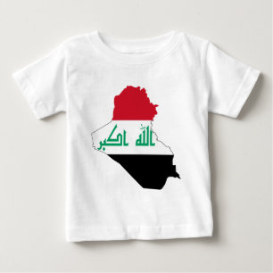 Iraq IQ , جمهورية العـراق کۆماری عێراق Flag, Baghd Baby T-Shirt