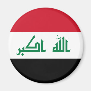Iraq IQ , جمهورية العـراق کۆماری عێراق Flag, Baghd Magnet