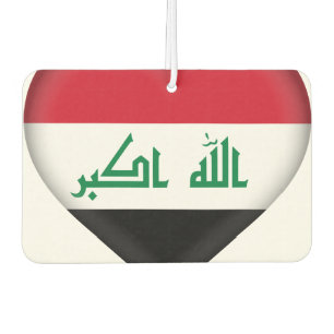 Iraq (Iraqi) Flag Car Air Freshener