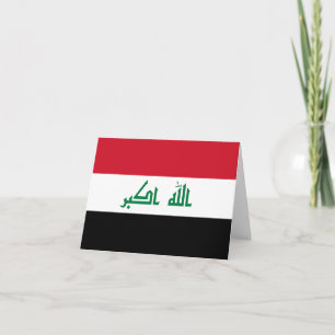 Iraq (Iraqi) Flag Card