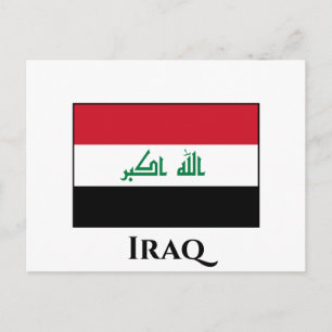 Iraq (Iraqi) Flag Postcard