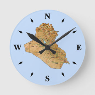 Iraq Map Clock