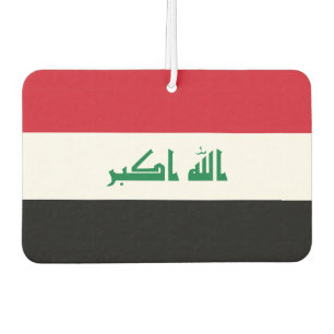 Iraq National World Flag Car Air Freshener