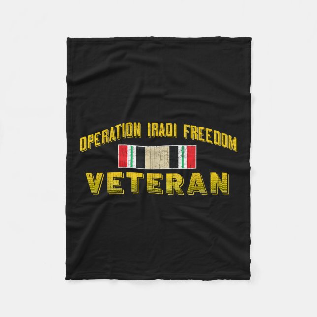 Iraq Operation Iraqi Freedom Veteran Day Gifts - Fleece Blanket (Front)