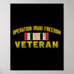 Iraq Operation Iraqi Freedom Veteran Day Gifts - Poster