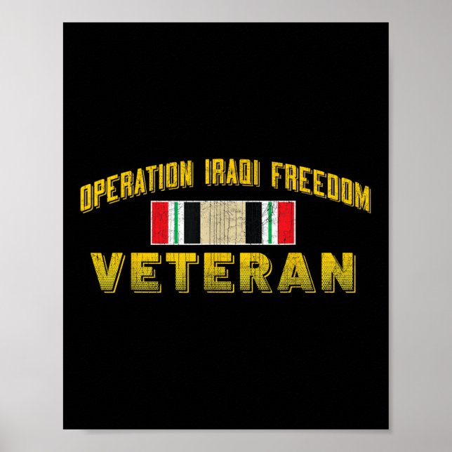 Iraq Operation Iraqi Freedom Veteran Day Gifts - Poster (Front)