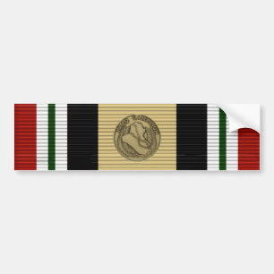 Iraq ribbon bumper sticker