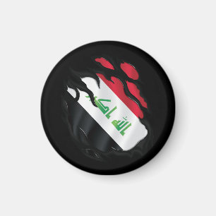 Iraq Ripped Flag Magnet