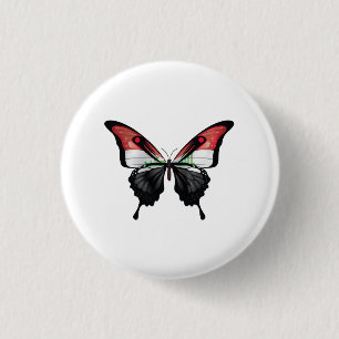 Iraq Swallowtail Butterfly Flag 3 Cm Round Badge