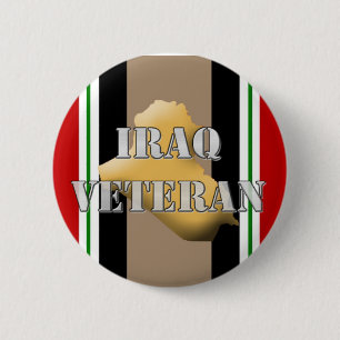 Iraq Veteran 6 Cm Round Badge